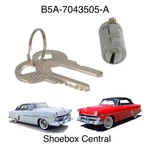 1952 1953 1954 Ford Trunk Deck Lid Lock Cylinder Tumbler With Keys. Fixed Price $24.50.