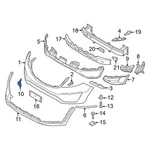 For Kia Sportage 2011-2016 865173W000 Front Tow Eye Cap. Fixed Price $19.98.