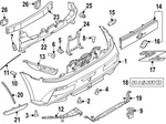 Genuine Nissan Bumper Cover Spacer 62094-1MA0A. Fixed Price $23.53.