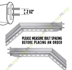 Stainless Steel Angled Mud Flap Hanger Set 1/2" 2.5" Bolt Pattern Semi Truck. Fixed Price $94.99.