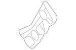 Genuine Mazda Bumper Cover Support Rail KD53-50-2H1A. Fixed Price $13.14.