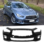 Front Bumper Cover W/o Sensor Pdc Unfold For Infiniti Q50 2014-2017 620224HD0H. Fixed Price $255.99.