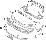 Genuine Ford Bumper Assembly Front SZ6Z-17757-TAPTM. Fixed Price $716.83.