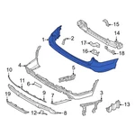 For Hyundai Palisade 2023-2025 86640S8CB0 Rear Upper Bumper Cover. Fixed Price $492.77.