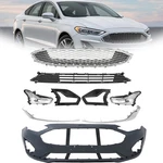 Ford Fusion 2019 2020 Front Bumper Cover+upper Lower Grill+fog Light Sets. Fixed Price $291.40.