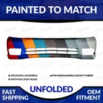 New Painted To Match 2012 Honda Civic Sedan Ex/ex-l/si Unfolded Front Bumper. Fixed Price $270.98.