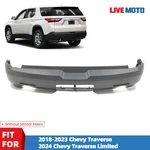 Rear Lower Bumper Cover For 2018-2023 Chevrolet Traverse 2024 Limited W/o Sensor. Fixed Price $198.00.