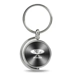Ford F-150 Logo Gray Brushed Metal Spinner Key Chain, Fob, Ring. Fixed Price $16.99.