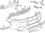 Genuine Gm Rear Upper Bumper Cover 84676728. Fixed Price $781.83.