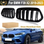 Glossy Black For 2018-2023 2020 Bmw F39 X2 Dual Slats Front Kidney Grille. Fixed Price $57.68.