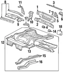 Genuine Ford Bumper Cover Support Rail Bracket F5RZ-54403C08-A. Fixed Price $37.51.