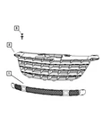 Genuine Mopar Fascia Grille Lower 5155642AA. Fixed Price $78.72.