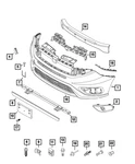Genuine Mopar Front Fascia Support 68266793AA. Fixed Price $45.69.