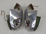 Mgb Gt Rear Bumper Guard Overriders W/ License Plate Lights Lamps Damaged. Fixed Price $62.99.
