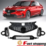 Set Front Bumper Lower Upper Grille+fog Light Cover Fit For 23-24 Acura Integra. Fixed Price $332.40.
