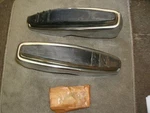 Nos 1969 1970 Ford Galaxie Xl Front Bumper Guards Kit. Fixed Price $122.22.