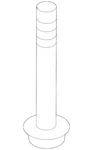 Genuine Ford Lower Deflector Bolt W505415-S307. Fixed Price $9.90.