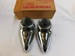 Nos Oem Ford 1961 1962 Galaxie Front Bumper Guards Chrome Trim Pair W/ Nubs. Fixed Price $679.00.