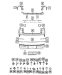 Genuine Mopar Fascia Bracket Right 68591244AB. Fixed Price $21.33.
