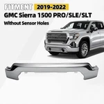 2019-2022 Gmc Sierra 1500 Pro/sle/slt Front Bumper Face Bar W/o Sensor Chrome. Fixed Price $350.00.