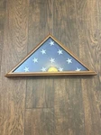 United States Of America Flag Display Case Wood Glass Wall Mount Usa Holder. Fixed Price $50.00.