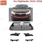 W/4 Bumper Brackets For Toyota Highlander 2014 - 2016 Upper Lower Chrome Grille. Fixed Price $79.93.