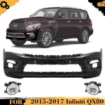 Front Bumper Cover & Fog Lights Kit For 2015-2017 Infiniti QX80. Fixed Price $489.89.
