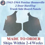 1963-1964 Pontiac Bonneville Door Hardtop Trunk Side Board Panels #BON-SDP-120. Fixed Price $289.99.