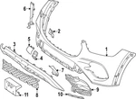 Genuine Mercedes-benz Bumper Cover Support Rail 167-885-35-09. Fixed Price $20.80.