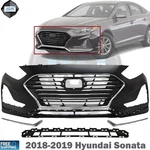 Front Bumper Cover Paintable & Grille Assembly Kit For 2018-2019 Hyundai Sonata. Fixed Price $291.95.