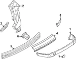 Genuine Nissan Bumper Cover 85016-4MT1H. Fixed Price $139.74.