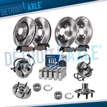 Front Rear Disc Rotor Brake Pad Wheel Hub W/20PC Lugnuts Ford Explorer. Fixed Price $397.82.