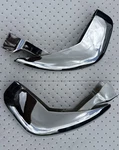 58-62 C1 Corvette Lh/rh Front License Bumperettes-gm #3736237/3736238--RECHROMED. Fixed Price $350.00.