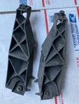 Pair 11-18 Vw Touareg Left & Right Rear Bumper Support Mount Bracket Lower Oem. Fixed Price $55.00.