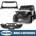 Hooke Road Steel Front Bumper +windshield Frame Cover Fit 07-18 Jeep Wrangler Jk. Fixed Price $769.32.