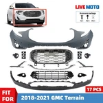 Front Bumper Cover Assembly Kit For 2018-2021 Gmc Terrain 84418527 W/ Fog Lights. Fixed Price $367.99.