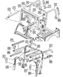 Genuine Mopar Side Bracket Right 55176506AC. Fixed Price $13.96.