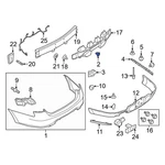Ford Mustang 2010-2014 3M8Z16K262C Bumper Cover Retainer. Fixed Price $13.63.