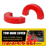 Tow Hook Cover For Chevy Silverado 1500 2007-24 Red Front 1-5SET. Fixed Price $8.54.