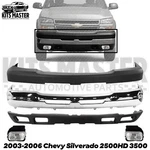 Front Bumper Kit With Foglights For 2003-2006 Chevrolet Silverado 2500HD 3500. Fixed Price $585.00.