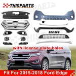 Ford Edge 2015-2018 Front Bumper Valance Chrome Grille Fog Light Bracket Set. Fixed Price $397.99.