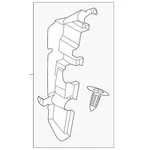 Genuine Ford Radiator Support Air Deflector PC3Z-8310-C. Fixed Price $19.20.