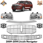 Front Grille Assembly & Head Lights Kit For 2009-2014 Lincoln Navigator Base. Fixed Price $1510.00.