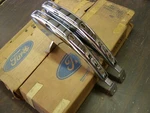 Nos Oem Ford 1970 1971 1972 Maverick Front Bumper Guards Trim Chrome. Fixed Price $169.00.