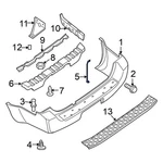 For Nissan Pathfinder 2008-2012 85050ZS00A Right Bumper Cover Brace. Fixed Price $14.14.
