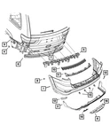 Genuine Mopar Fascia Grille Right 68158188AA. Fixed Price $36.14.