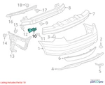 Volkswagen 2011-2014 Jetta Bumper Cover Support Rail 5C6807393A. Fixed Price $99.99.