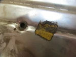 Nos 1064 Chevy Impala Bel-air Bumper Center Face Bar Panel #3883230. Fixed Price $250.00.
