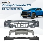 For 2021 2022 Chevrolet Colorado Z71 Front Bumper Cover Assembly Kit Primed 3PCS. Fixed Price $238.99.