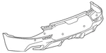 Genuine Gm Black Rear Bumper Lower Fascia 84897352. Fixed Price $543.71.